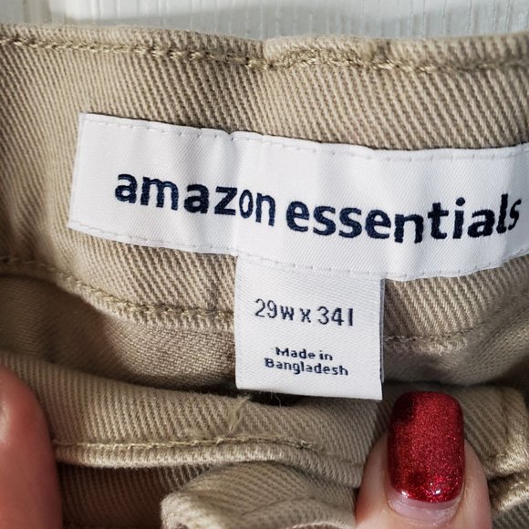 Amazon Essentials Men's Athletic-Fit Stretch Jean Light Khaki Brown 29 x 34 - Picture 4 of 7